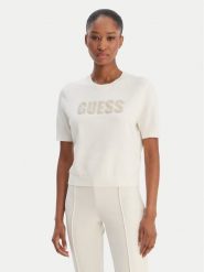 Guess Sweter W6RR47 Z2NQ2 Écru Regular Fit. Swetry klasyczne damskie Guess, xl, z wiskozy, bez kołnierzyka. Za 299.99 zł.