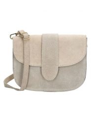 Charm Skórzana torebka w kolorze beżowym - 21 x 16 x 6 cm rozmiar: onesize. Brązowe torebki klasyczne damskie Charm, bez wzorów, z materiału, bez dodatków. Za 108.99 zł.