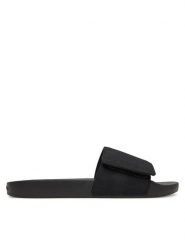 Calvin Klein Klapki Adj Pool Slide Canvas Logo HM0HM01749 Czarny. Czarne klapki i japonki męskie CALVIN KLEIN, z materiału. Za 139.99 zł.
