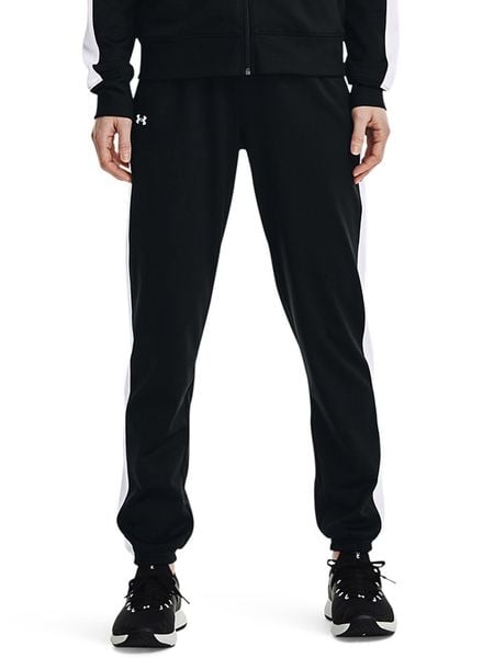 Under Armour Spodnie funkcyjne w kolorze czarnym rozmiar: L. Czarne spodnie sportowe damskie Under Armour, l, z materiału, outdoorowe. Za 226.77 zł.