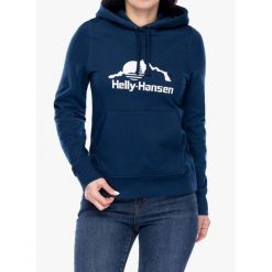 Bluza z kapturem damska Helly Hansen Nord Graphic Pullover Hoodie. Niebieskie bluzy z kapturem damskie Helly Hansen, l. Za 369.50 zł.