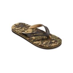 Sandały dla Mężczyzn OAHUEY Zielony. Brązowe sandały męskie Quiksilver, z gumy, bez zapięcia. Za 114.90 zł.