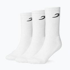 Skarpety męskie BOXRAW Crew 3. Białe skarpetki męskie BOXRAW, bez wzorów, z bawełny. Za 79.99 zł.