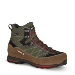 Buty turystyczne męskie AKU Trekker Lite III GTX. Brązowe buty trekkingowe męskie Aku, z materiału, bez zapięcia, trekkingowe. Za 599.00 zł.