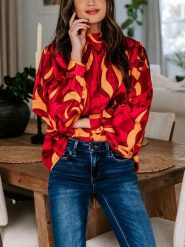 LA Angels Bluzka w kolorze czerwonym rozmiar: S. Czerwone bluzki damskie LA Angels, s, bez wzorów, bez kołnierzyka, bez ramiączek. Za 152.99 zł.