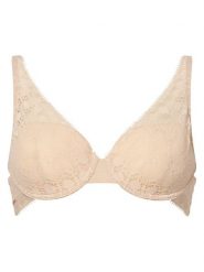 Chantelle Biustonosz na fiszbinach - usztywniany Kobiety Koronka beżowy, 85D. Brązowe biustonosze Chantelle, bez wzorów, z koronki. Za 459.95 zł.
