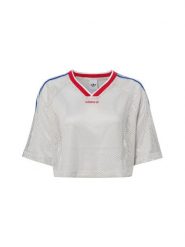 Adidas Originals koszulka z siateczki Kobiety szary|czerwony|niebieski, L. Czerwone t-shirty damskie adidas Originals, l, z aplikacjami, bez kołnierzyka. Za 169.95 zł.