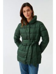TATUUM Kurtka puchowa w kolorze ciemnozielonym rozmiar: 38. Zielone kurtki damskie Tatuum, bez wzorów, z puchu, bez kaptura. Za 383.80 zł.