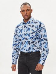 Tommy Hilfiger Koszula MW0MW33824 Niebieski Regular Fit. Niebieskie koszule męskie Tommy Hilfiger, m, bez wzorów, z bawełny, bez kołnierzyka, bez ramiączek. Za 429.99 zł.