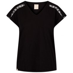 Damska koszulka z dekoltem w szpic Trespass Willa. Czarne t-shirty damskie Trespass, xl, bez wzorów, z bawełny, bez kołnierzyka. Za 130.10 zł.