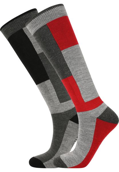 Skarpety Whistler Corsicana (x2). Czerwone skarpetki damskie WHISTLER, bez wzorów, z elastanu. Za 121.00 zł.