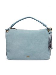 Tommy Hilfiger Torebka Th Statement Leather Bag Suede AW0AW18402 Błękitny. Niebieskie torebki klasyczne damskie Tommy Hilfiger, bez wzorów, ze skóry, bez dodatków. Za 1,099.00 zł.