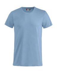 Clique Basic-T Junior Koszulka junior z bawełny, ściągacz przy dekolcie – light. Niebieskie t-shirty damskie CLIQUE, bez wzorów, z bawełny, bez kołnierzyka. Za 84.64 zł.