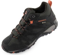 Merrell Alverstone Mid GTX damskie buty outdoor czarne. Czarne obuwie trekkingowe damskie . Za 617.99 zł.
