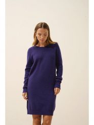 Just Cashmere Kaszmirowa sukienka "Aureline" w kolorze fioletowym rozmiar: L. Różowe sukienki damskie Just Cashmere, na co dzień, l, bez wzorów, z kaszmiru, bez kołnierzyka, bez ramiączek, midi, proste. Za 505.13 zł.