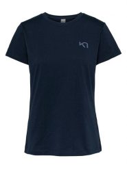 KARI TRAA Koszulka "Kari" w kolorze czarnym rozmiar: XL. Czarne bluzki damskie Kari Traa, xl, bez wzorów, bez kołnierzyka, bez ramiączek. Za 114.98 zł.