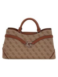 Guess Torebka "Dea" w kolorze beżowo-jasnobrązowym - 33 x 18 x 12 cm rozmiar: onesize. Brązowe torebki klasyczne damskie Guess, z aplikacjami, z materiału, bez dodatków. Za 448.99 zł.