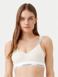 Calvin Klein Underwear Biustonosz bezfiszbinowy 000QF7059E Beżowy. Brązowe biustonosze Calvin Klein Underwear, bez wzorów, z bawełny. Za 139.99 zł.