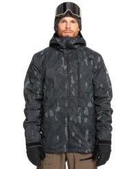 Kurtka do sportów zimowych dla Mężczyzn MISSION. Czarne kurtki męskie Quiksilver, m, bez wzorów, z materiału, klasyczne, bez kaptura. Za 1,069.00 zł.