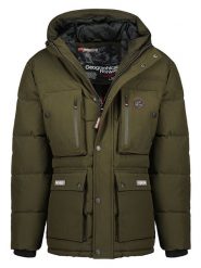 Geographical Norway Parka w kolorze khaki rozmiar: L. Brązowe parki męskie Geographical Norway, l, z aplikacjami. Za 297.26 zł.