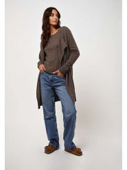 AUTHENTIC CASHMERE Kaszmirowy kardigan "Chésery" w kolorze khaki rozmiar: S. Brązowe kardigany damskie AUTHENTIC CASHMERE, s, bez wzorów, z kaszmiru. Za 263.53 zł.