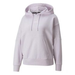 Bluza Z Logo Power Stardust Dla Kobiet. Fioletowe bluzy bez kaptura damskie Puma. Za 222.99 zł.