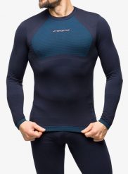Bluza termoaktywna męska La Sportiva Synth Light Longsleeve. Niebieskie bluzy bez kaptura męskie La Sportiva, m, z materiału. Za 207.89 zł.