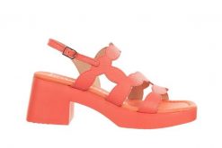 Sandały Wonders D-1020 Coral 138027, Różowy, Skóra naturalna - 40. Czerwone sandały damskie Wonders, bez wzorów, z materiału, bez obcasa, na obcasie. W wyprzedaży za 332.10 zł.