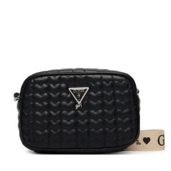 Torebka Guess. Czarne torebki klasyczne damskie Guess, z aplikacjami, bez dodatków. Za 249.99 zł.