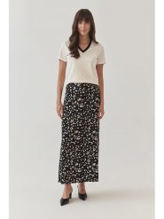 TATUUM Spódnica w kolorze czarno-białym rozmiar: 40. Białe spódniczki damskie Tatuum, bez wzorów, z wiskozy, midi, rozkloszowane. Za 135.81 zł.