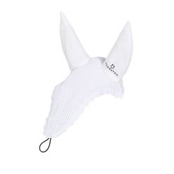 Czapka przeciw owadom dla konia z smoczkiem Equestro. Niebieskie czapki męskie EQUESTRO, bez wzorów, z bawełny, eleganckie. Za 112.74 zł.