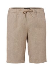 Finshley & Harding szorty z zawartością lnu - Riley Mężczyźni Bawełna brązowy, XL. Brązowe szorty męskie Finshley & Harding, z bawełny, bez kołnierzyka. Za 279.95 zł.