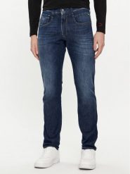 Replay Jeansy M914J.000.785 Granatowy Slim Fit. Niebieskie jeansy męskie Replay. Za 319.99 zł.