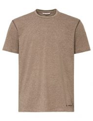 Koszulka funkcyjna M Mineo Striped T-Shirt. Brązowe t-shirty męskie Vaude, m, bez wzorów, bez kołnierzyka. Za 189.00 zł.