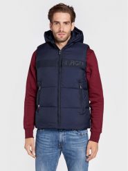 Tommy Hilfiger Kamizelka High Loft MW0MW27680 Granatowy Regular Fit. Niebieskie kamizelki męskie Tommy Hilfiger, m, z syntetyku. Za 839.00 zł.