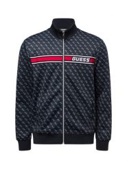 GUESS Bluza męska Mężczyźni czarny|szary wzorzysty, M. Czarne bluzy bez kaptura męskie Guess, m. Za 399.95 zł.