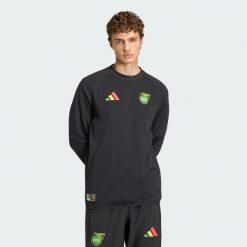Bluza z zaokrąglonym dekoltem Jamajka x Bob Marley Tiro Tech. Czarne bluzy bez kaptura męskie Adidas, s. Za 259.00 zł.