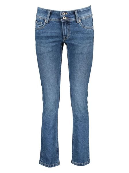 Pepe Jeans Dżinsy "Venus" - Slim fit - w kolorze niebieskim rozmiar: W28/L30. Niebieskie jeansy damskie Pepe Jeans. Za 205.45 zł.