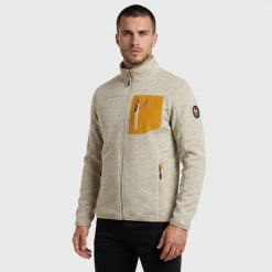 Kurtka trekkingowa polarowa męska Dante rozpinana. Zielone kurtki outdoor męskie Aulp, m, bez wzorów, z dzianiny, bez kaptura. Za 299.99 zł.