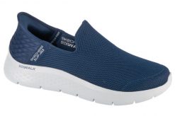 Buty sportowe Sneakersy męskie, Slip-Ins: Go Walk Flex - No Hands. Niebieskie buty sportowe na co dzień męskie Skechers, z materiału, bez zapięcia, trekkingowe. Za 329.99 zł.