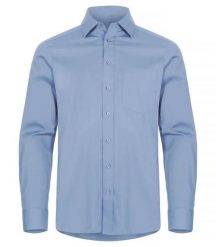 Clique Stretch Shirt L/S Koszula stretch z długim rękawem Light Blue. Niebieskie koszule męskie CLIQUE, l, bez wzorów, z bawełny, bez kołnierzyka, bez ramiączek. Za 188.92 zł.