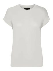 Vero Moda Koszulka w kolorze białym rozmiar: M. Białe bluzki damskie Vero Moda, m, bez wzorów, bez kołnierzyka, bez ramiączek. Za 43.99 zł.