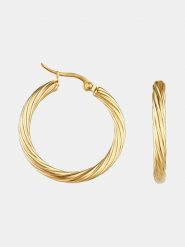 MOODE Kolczyki-kreole "Maria" rozmiar: onesize. Żółte kolczyki damskie MOODE, ze stali. Za 43.99 zł.