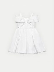Abel & Lula Sukienka elegancka 5031 Biały Regular Fit. Białe sukienki dziewczęce Abel & Lula, bez wzorów, z syntetyku, eleganckie, bez ramiączek. Za 389.99 zł.