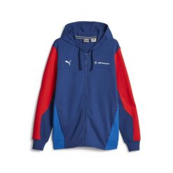 Bluza treningowa męska Puma BMW MMS HDD 62122104. Niebieskie bluzy z kapturem męskie Puma, m, z bawełny. Za 327.04 zł.