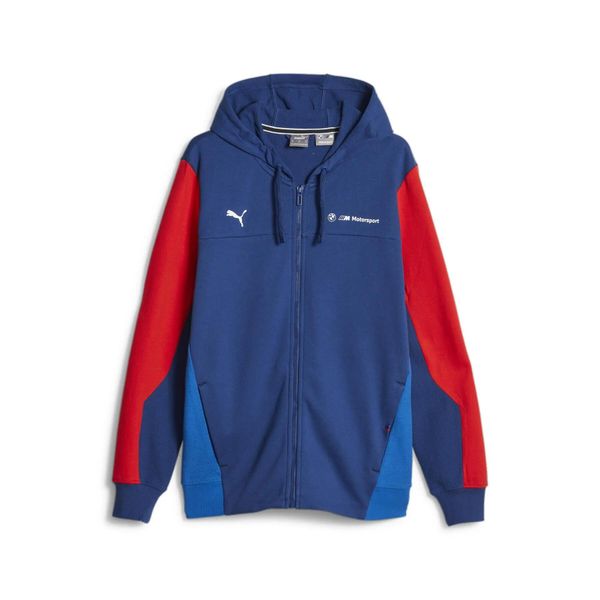Bluza treningowa męska Puma BMW MMS HDD 62122104. Niebieskie bluzy z kapturem męskie Puma, m, z bawełny. Za 327.04 zł.