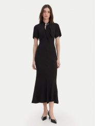 HUGO Sukienka koktajlowa Kiweni 50554051 Czarny Slim Fit. Czarne sukienki damskie Hugo, bez wzorów, z wiskozy, wizytowe, bez kołnierzyka, bez ramiączek. Za 1,349.00 zł.