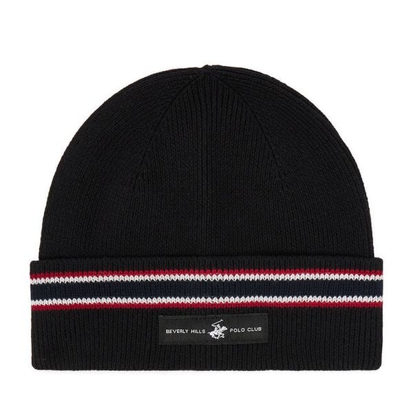 Czapka Beverly Hills Polo Club. Czarne czapki męskie Beverly Hills Polo Club, na zimę, bez wzorów. Za 69.99 zł.