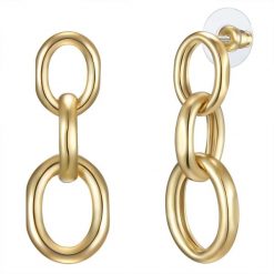 Lulu & Jane Stop metali Kolczyki 1 ct Damski. Żółte kolczyki damskie Lulu & Jane, pozłacane. Za 359.99 zł.