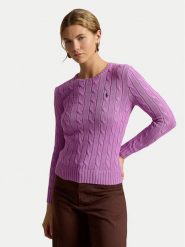 Polo Ralph Lauren Sweter 211971869511 Różowy Regular Fit. Czerwone swetry klasyczne damskie Polo Ralph Lauren, m, z bawełny, bez kołnierzyka. Za 949.99 zł.